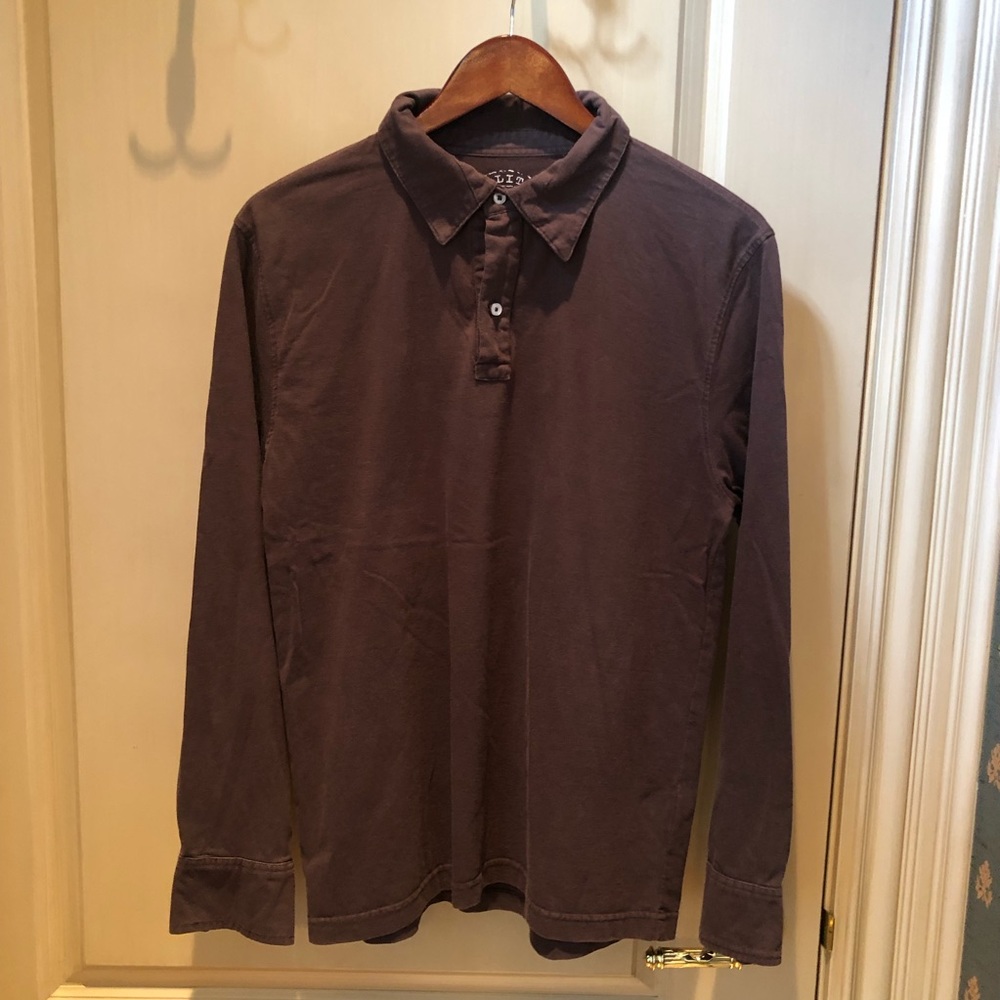 TINCATI Coffee Brown Polo Shirt Pullover, 100% Cotton (Italian), Size Medium